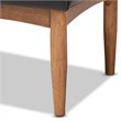 Baxton Studio Arvid Dark Brown Faux Leather Upholstered Wood Dining Bench