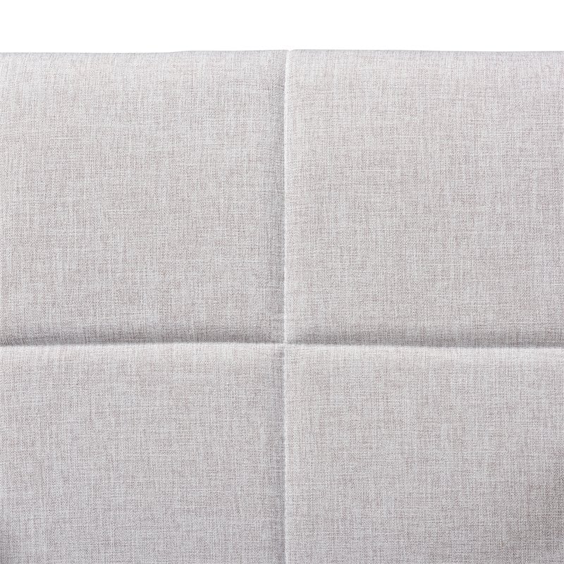 Baxton Studio Theresa Grayish Beige Upholstered Wood Accent Chair (Set of 2)