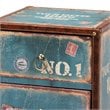 Baxton Studio Alba Blue Finished Wood 5-Drawer Accent Storage Chest