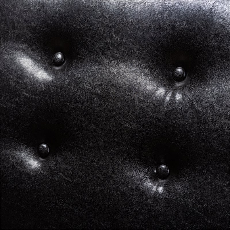 Baxton Studio Arvid Dark Brown Faux Leather 5-Piece Wood Dining Nook Set