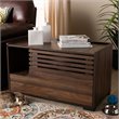 Baxton Studio Claire Walnut Brown Finished Cat Litter Box Cover House