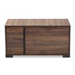 Baxton Studio Connor Walnut Brown Finished 2-Door Cat Litter Box Cover House