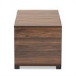 Baxton Studio Connor Walnut Brown Finished 2-Door Cat Litter Box Cover House
