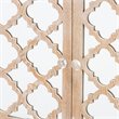Baxton Studio Leah Oak Brown Finished Wood and Mirrored 1-Drawer Storage Cabinet