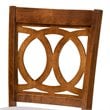 Baxton Studio Carson Gray Upholstered Walnut Finished Wood 2-Piece Bar Stool Set