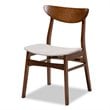 Baxton Studio Orion Gray Upholstered Wood 5-Piece Dining Set