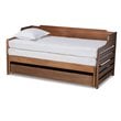 Baxton Studio Jameson Walnut Expandable Twin Size to King Size Daybed