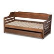 Baxton Studio Jameson Walnut Expandable Twin Size to King Size Daybed