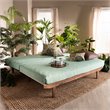 Baxton Studio Hiro Walnut Finished Wood Expandable Twin to King Size Bed Frame