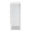 Baxton Studio Naomi White Finished Wood 4-Drawer Bedroom Chest