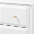 Baxton Studio Naomi White Finished Wood 4-Drawer Bedroom Chest