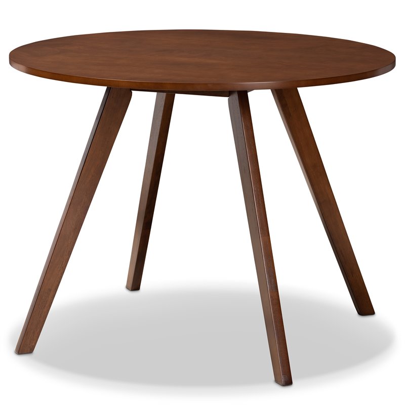 Baxton Studio Eiko Light Gray Fabric Upholstered Wood 5-Piece Dining Set