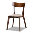 Baxton Studio Rika Light Beige Fabric Upholstered Wood 5-Piece Dining Set
