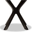 Baxton Studio Kenji Dark Brown Finished 34-Inch-Wide Round Wood Dining Table