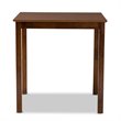 Baxton Studio Lenoir Walnut Brown Finished Wood Counter Height Pub Table