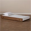 Baxton Studio Alya Walnut Brown Finished Wood Twin Size Trundle