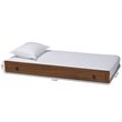 Baxton Studio Alya Walnut Brown Finished Wood Twin Size Trundle