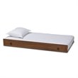 Baxton Studio Alya Walnut Brown Finished Wood Twin Size Trundle