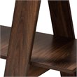 Baxton Studio Michio Walnut Brown Finished 5-Tier Wood Geometric Display Shelf