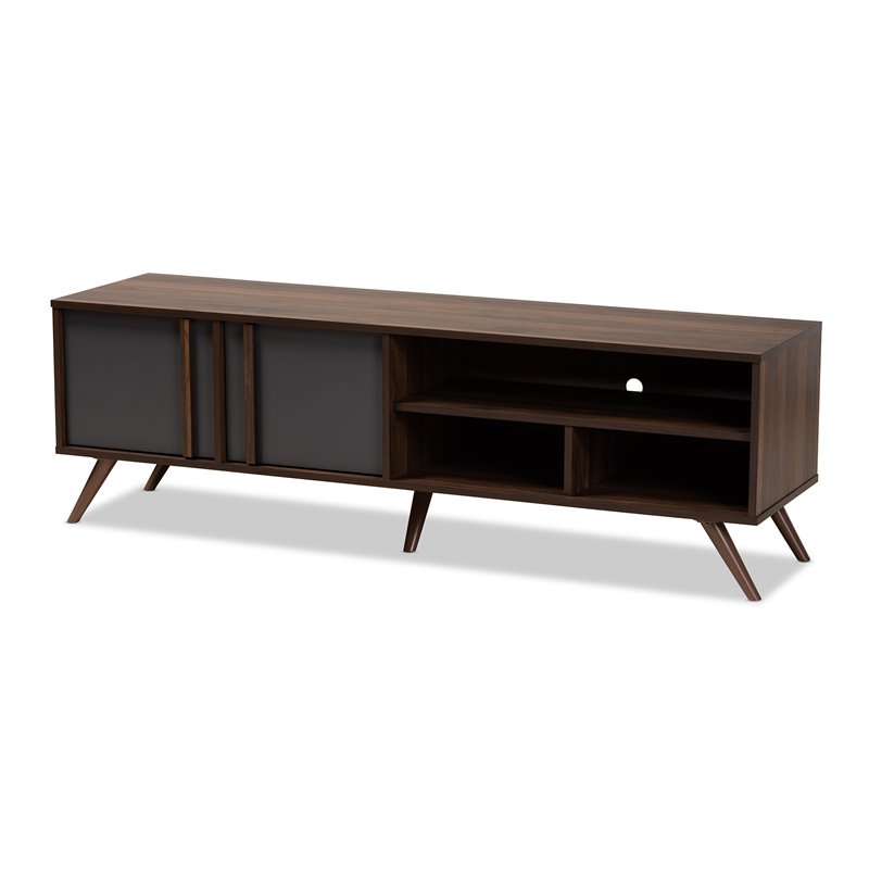 Baxton Studio Naoki Two-Tone Wood 2-Door 50