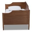 Baxton Studio Alya Walnut Brown Finished Wood Twin Size Daybed