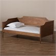 Baxton Studio Alya Walnut Brown Finished Wood Twin Size Daybed