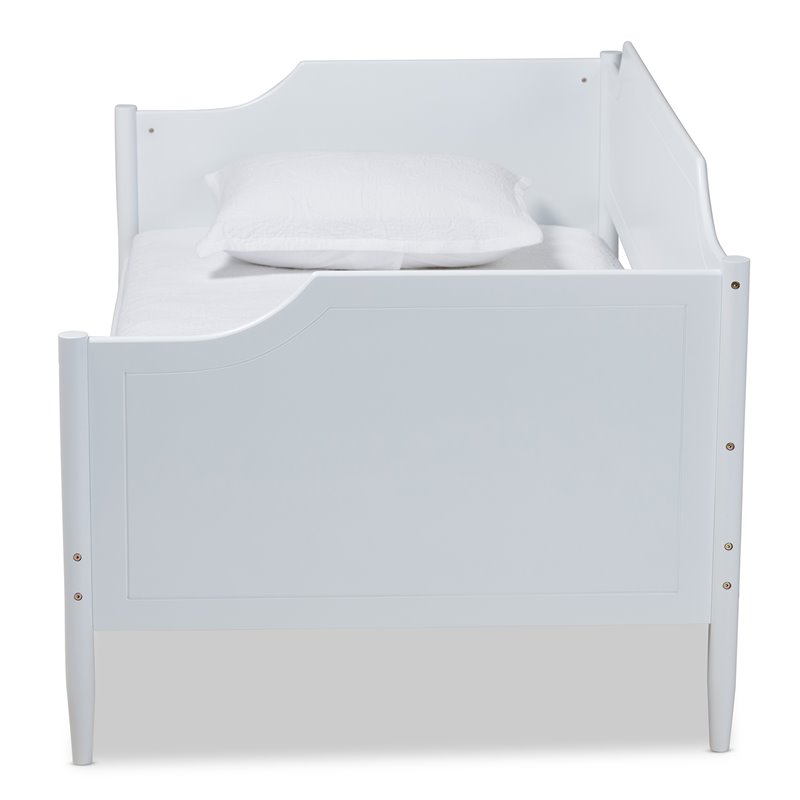 Baxton Studio Alya White Finished Wood Twin Size Daybed