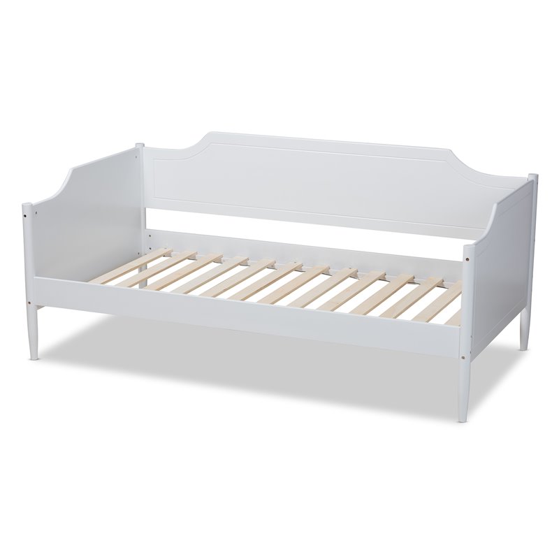 Baxton Studio Alya White Finished Wood Twin Size Daybed