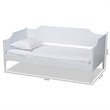 Baxton Studio Alya White Finished Wood Twin Size Daybed