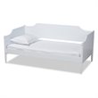 Baxton Studio Alya White Finished Wood Twin Size Daybed