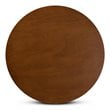 Baxton Studio Ela Walnut Finished 35-Inch-Wide Round Wood Dining Table