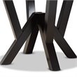 Baxton Studio Irene Dark Brown Finished 35-Inch-Wide Round Wood Dining Table