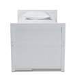 Baxton Studio Mirza White Finished Wood Twin Size Storage Bed with Pull-Out Desk