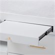 Baxton Studio Mirza White Finished Wood Twin Size Storage Bed with Pull-Out Desk