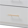 Baxton Studio Mirza White Finished Wood Twin Size Storage Bed with Pull-Out Desk