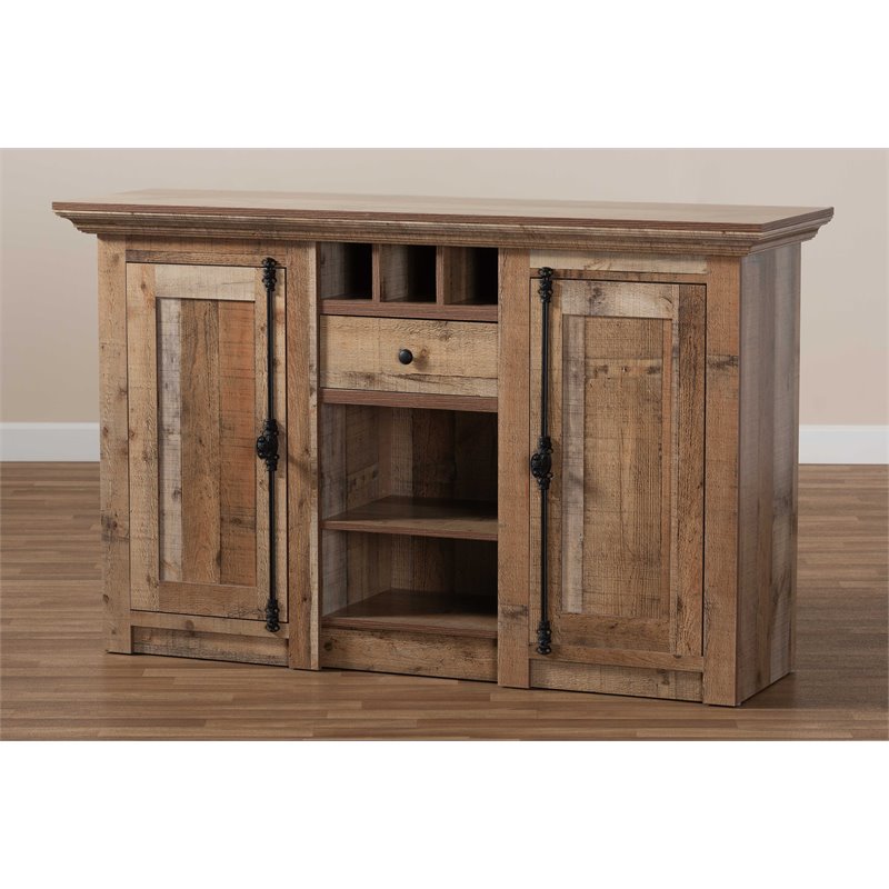 Baxton Studio Albert Finished Wood 2Door Dining Room Sideboard Buffet