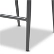 Baxton Studio Grey Finished Rope and Metal Outdoor Bar Stool