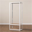 Baxton Studio White Finished 3-Shelf Free-Standing Closet Storage Organizer