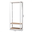 Baxton Studio White Finished 3-Shelf Free-Standing Closet Storage Organizer
