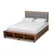 Baxton Studio Brown Finished Wood 4-Drawer Full Size Platform Storage Bed