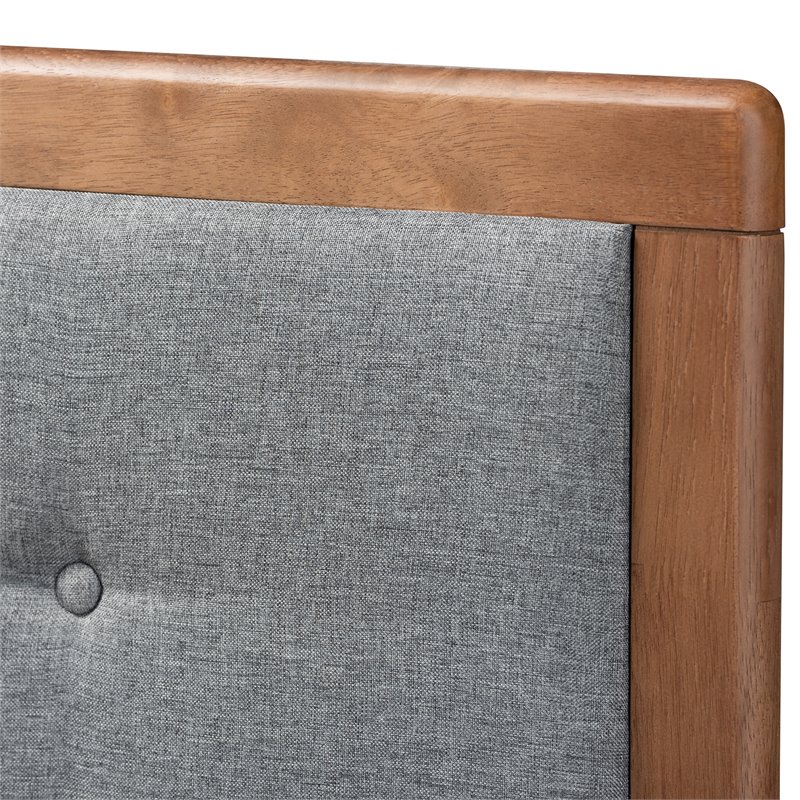 Baxton Studio Brown Finished Wood 4-Drawer Queen Size Platform Storage Bed