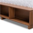 Baxton Studio Brown Finished Wood 4-Drawer Queen Size Platform Storage Bed