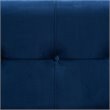 Baxton Studio Navy Blue Velvet Upholstered and Gold  Finished Storage Ottoman