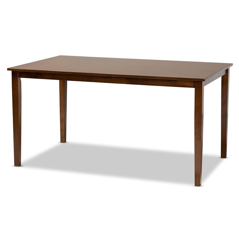 Baxton Studio Verner Grey and Walnut Brown Finished Wood 7-Piece Dining Set