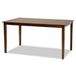 Baxton Studio Verner Grey and Walnut Brown Finished Wood 7-Piece Dining Set