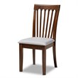 Baxton Studio Seda Grey and Walnut Brown Finished Wood 5-Piece Dining Set