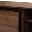 Baxton Studio Landen Walnut Brown and Gold Finished Wood TV Stand