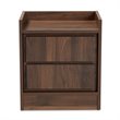 Baxton Studio Hale Walnut Brown Finished Wood 2-Drawer Nightstand