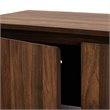 Baxton Studio Landen Brown and Gold  Wood 2-Door Entryway Shoe storage Cabinet
