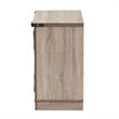 Baxton Studio Wayne Farmhouse Brown Finished Wood 2-Door Shoe Storage Cabinet